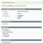 Invoice Showing Representative