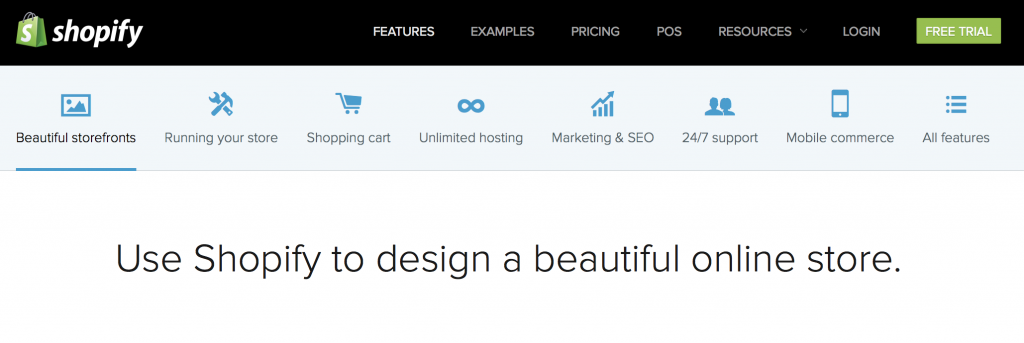 Use this link to sign up and get a free trial of Shopify